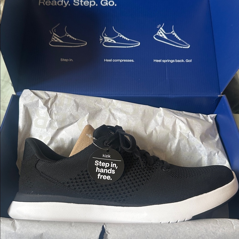 Kizik Lima Black/White Men's Sneakers 11 Wide